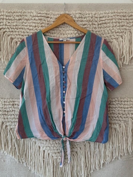 Madewell Tops - Madewell Novel Tie-Front Button Top